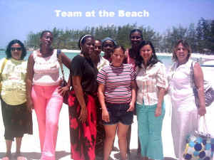 team at the beach.jpg (115669 bytes)